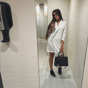 ASOS (Vesper) White Midi Dress. US 6; UK 10